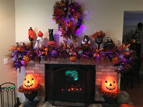 halloween mantle garland